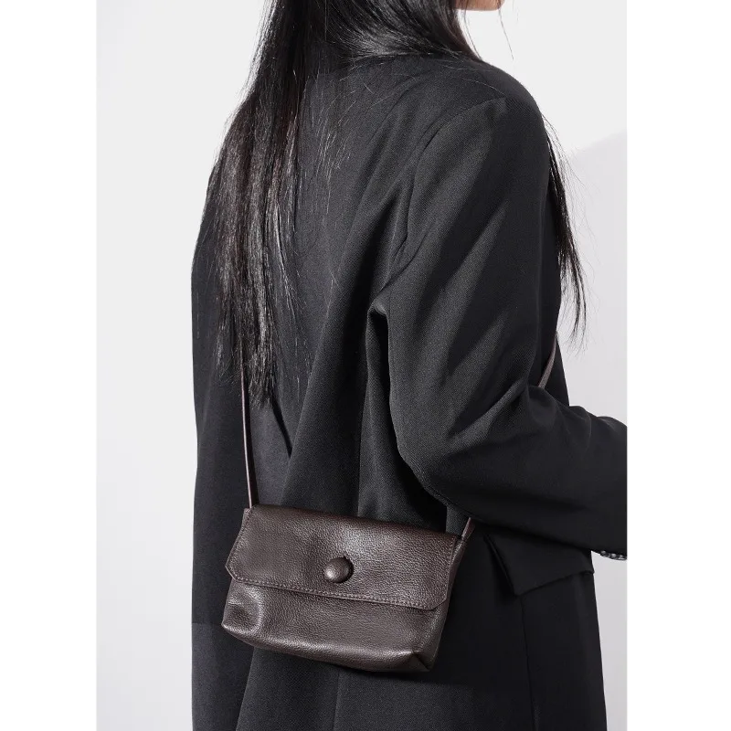 

Изысканная высококачественная черная женская сумка 2026 года, новинка ранней весны, из натуральной кожи, универсальная сумка через плечо для повседневного использования