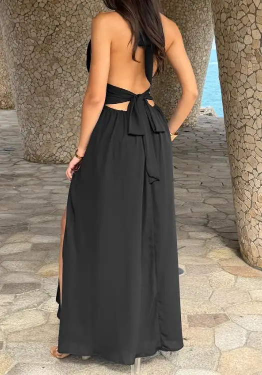 

Elegant Retro Women's Deep V-Neck Sleeveless Hoodie Spring/Summer 2026 Collection Casual Chic Waist Style