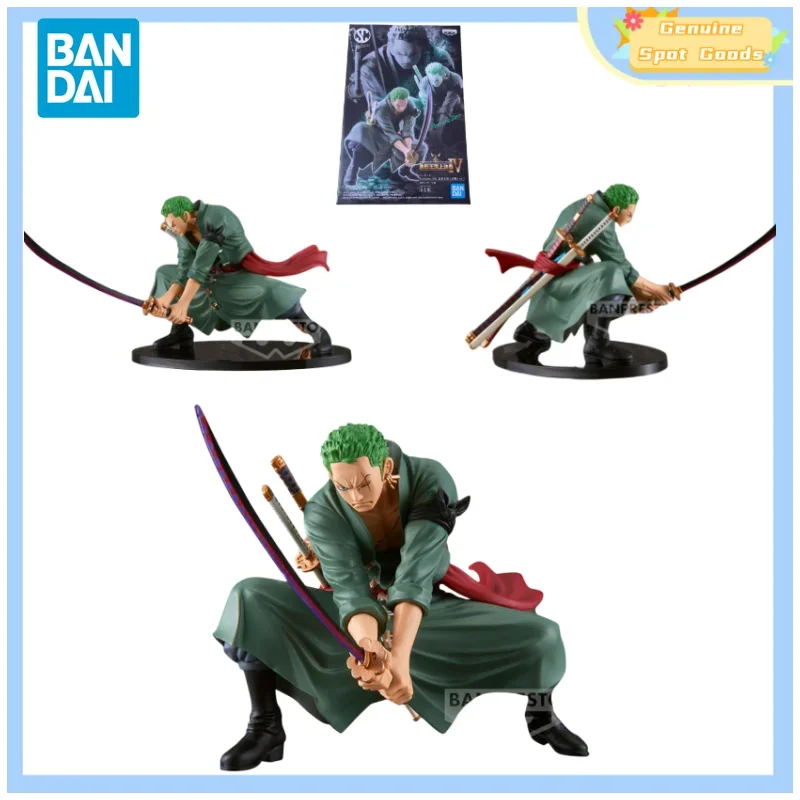 Genuine Bandai One Piece SCultuers Big The Top War 4 Roronoa Zoro Anime Action Figures Model Toys Gift for Toys Hobbies Kids