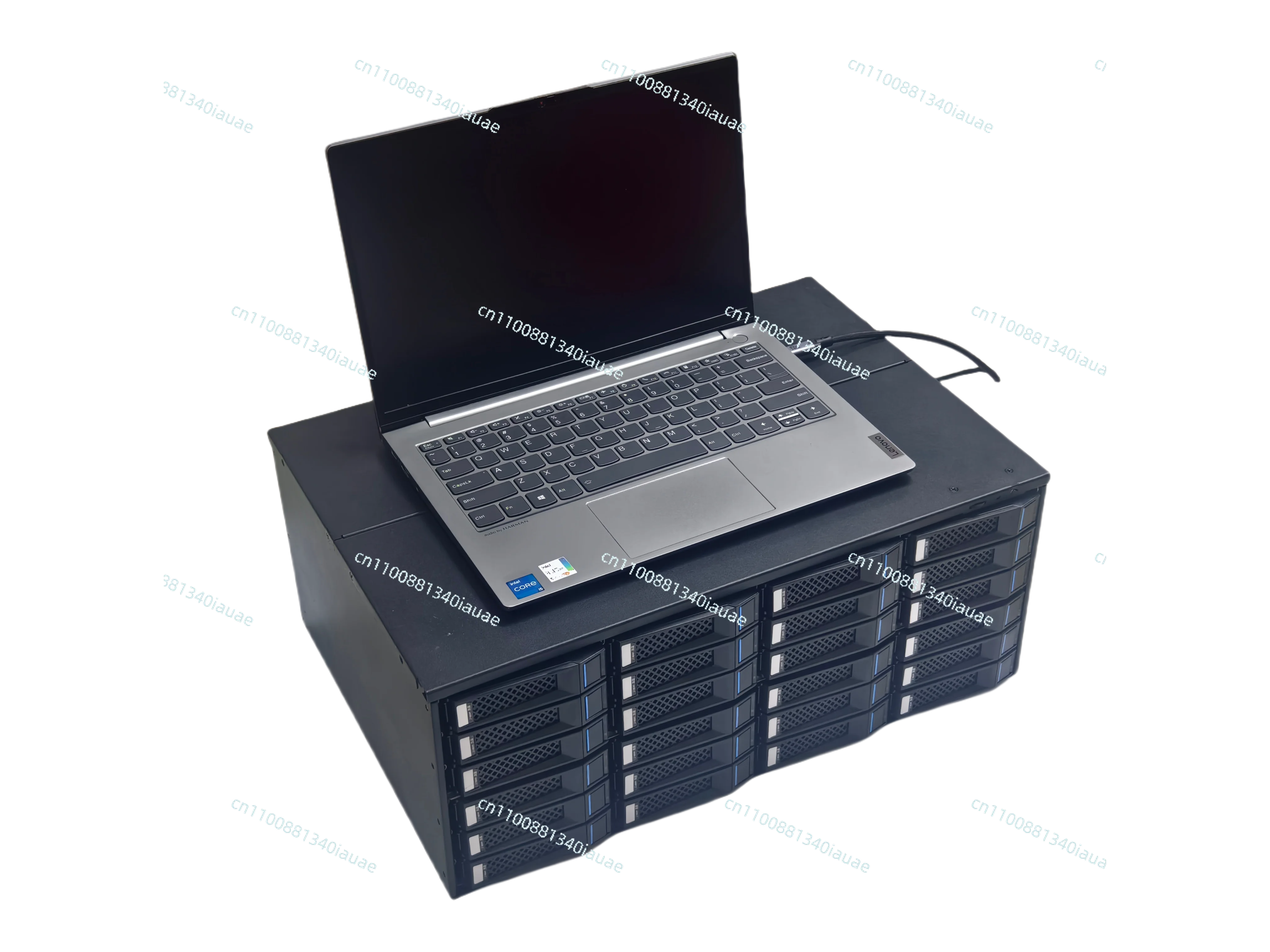 

USB4 Interface M424 24 Disk Position 22G High-speed Metal Storage Expansion Cabinet NAS Built-in Power Supply