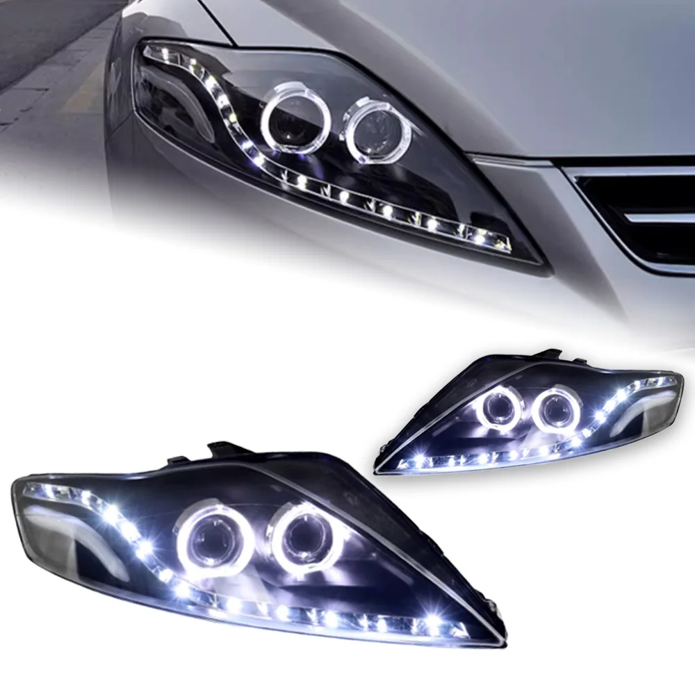 AKD Car Styling Head Lamp for Ford Mondeo Headlights 2007-2012 LED Headlight Dynamic Signal DRL Hid Bi Xenon Auto Accessories