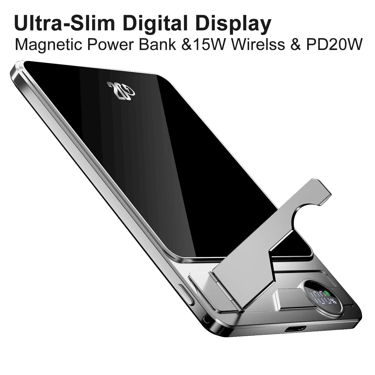 20W Fast Charging Ultra Slim Power Bank for MagSafe Magnetic Wireless Charger Portable Battery For iPhone Samsung Xiaomi iWatch