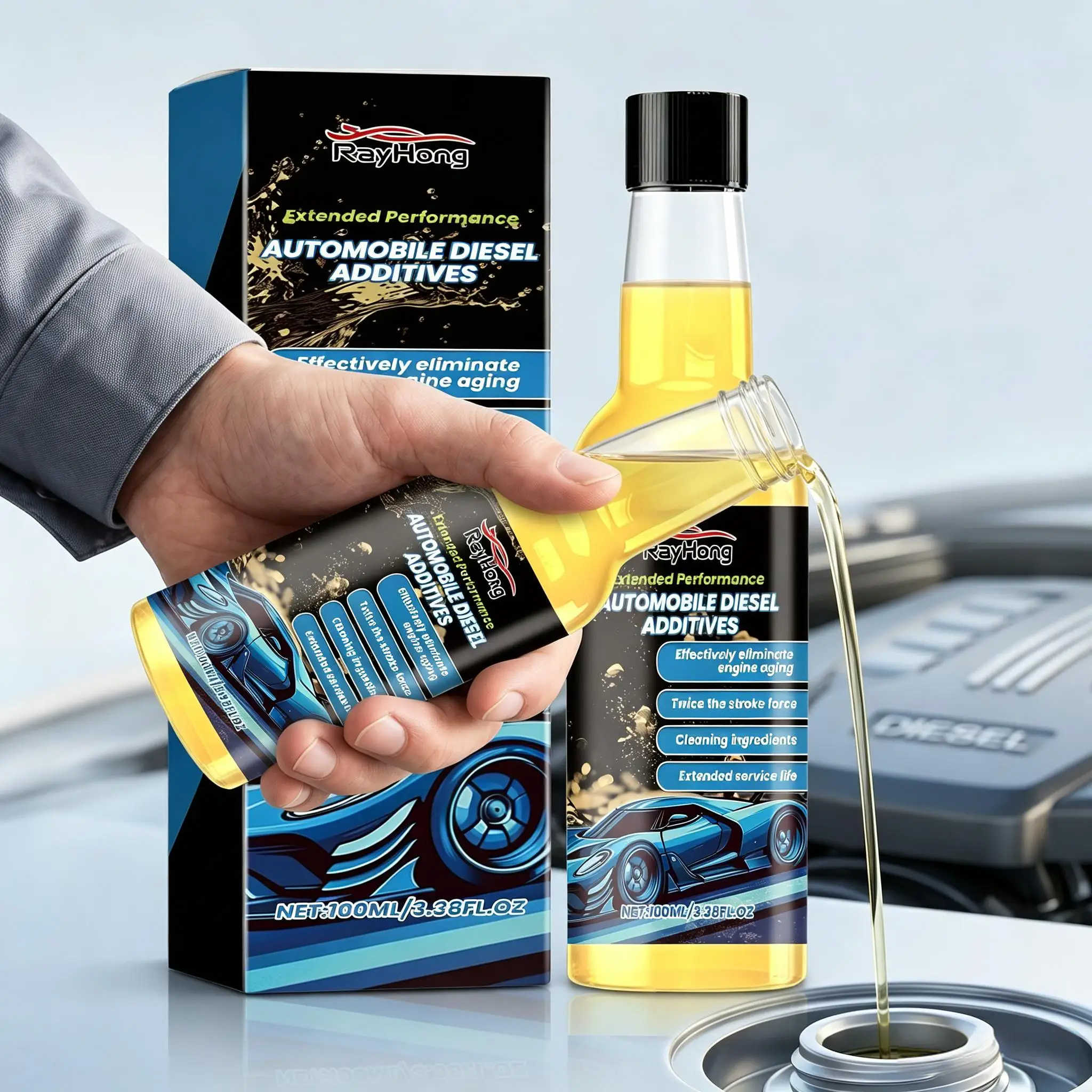 Car Diesel Additives Optimize Fuel Combustion Prevent Sediments Improve Acceleration Performance Reduce Noise Vibration Cleanser