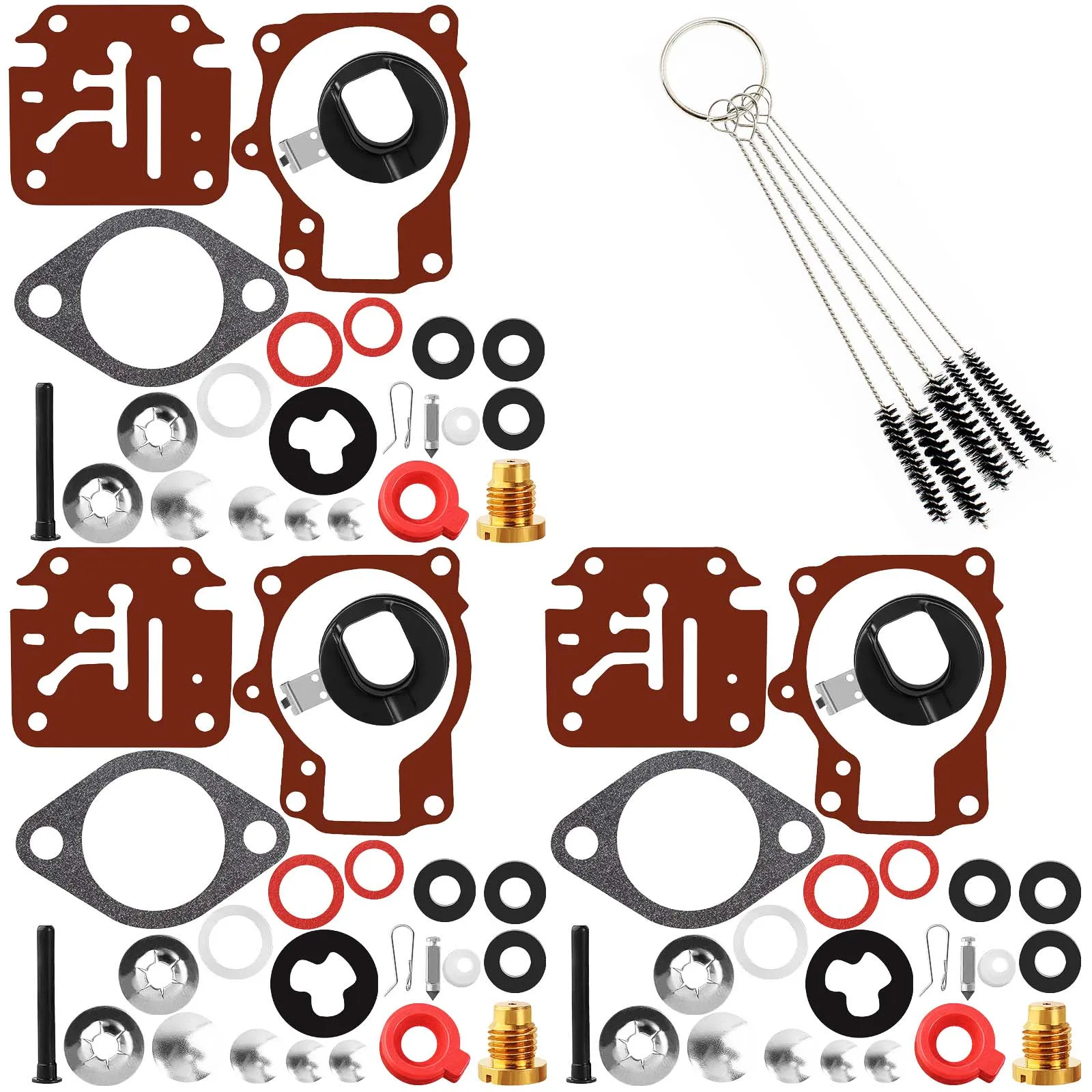 مجموعة إعادة بناء المكربن لمحرك جونسون Evinrude الخارجي 9.9HP 14HP 15HP 18HP 20HP 50HP 55HP 60HP 65HP 70HP 75HP محركات القوارب #1