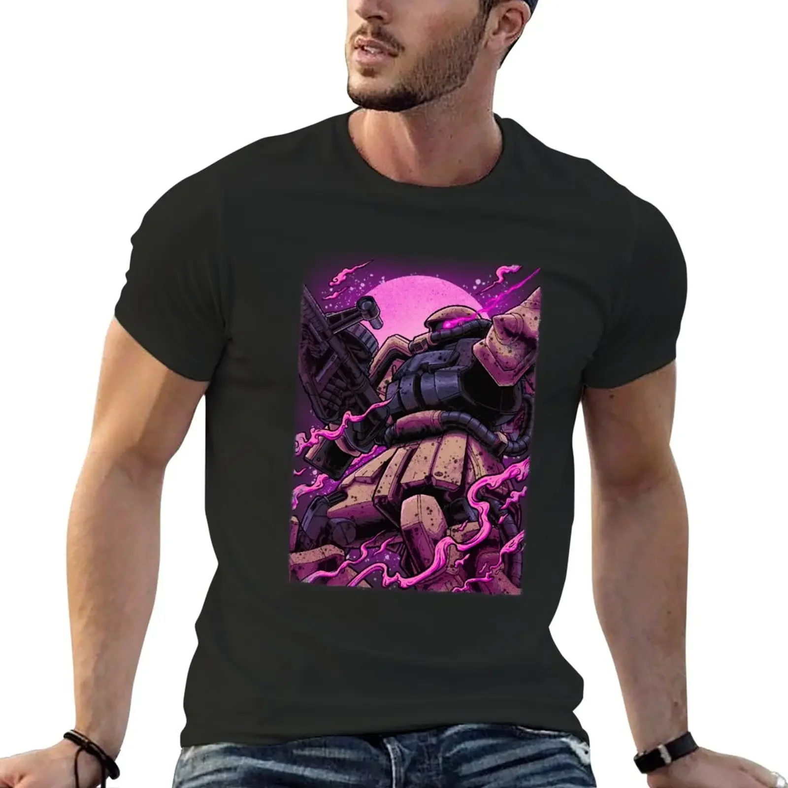 New Zaku II F2 T-Shirt shirts graphic tees Short sleeve Men's t-shirt