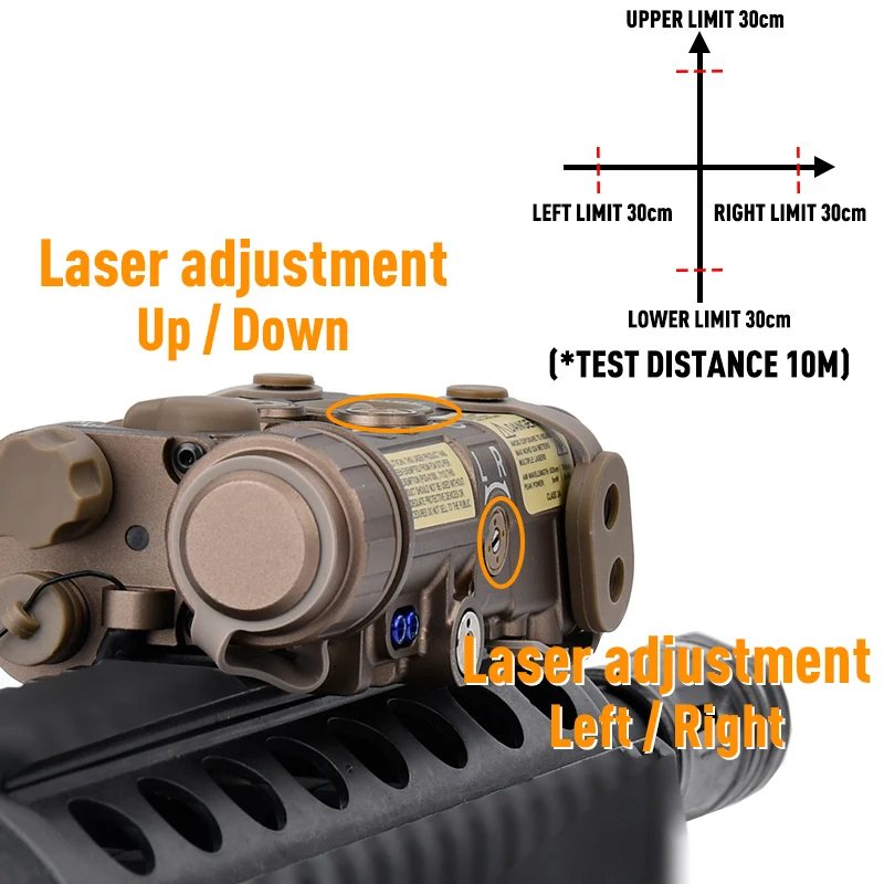 Interruptor táctico CNC para NGAL – Control dual láser IR y linterna - imagen 4