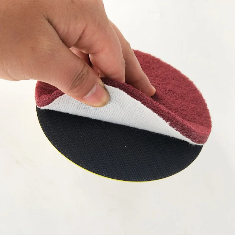 10 PCS6 Inch Multi-purpose Flocking Scouring Pad Round 400-800 Grit Industrial Heavy Duty Nylon Cloth for Polishing & Grindi
