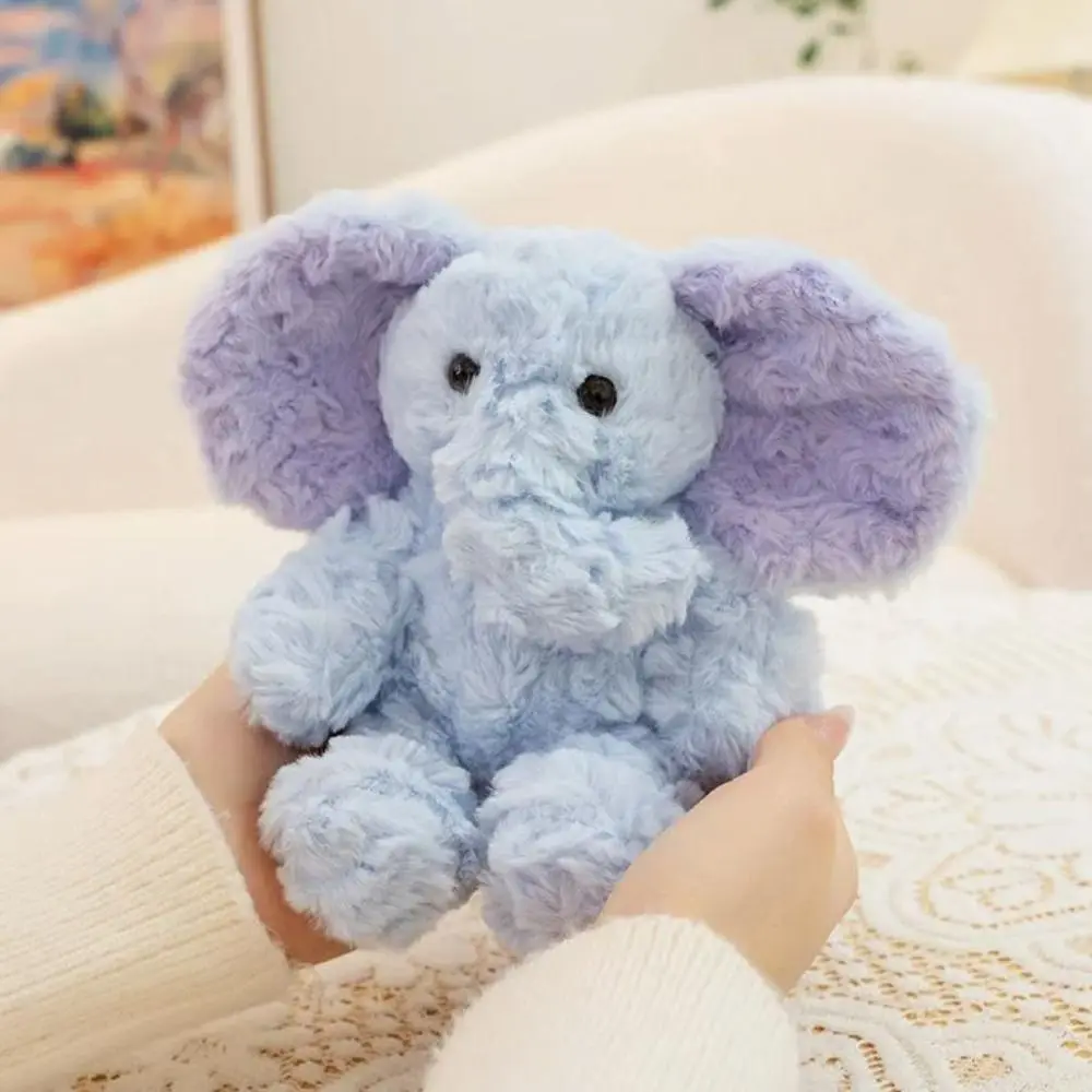 Divano Animali di peluche decorativi Mini elefante Cuscino di tiro in cotone PP Elefante di peluche che dorme 15 cm Elefante Regalo per bambini