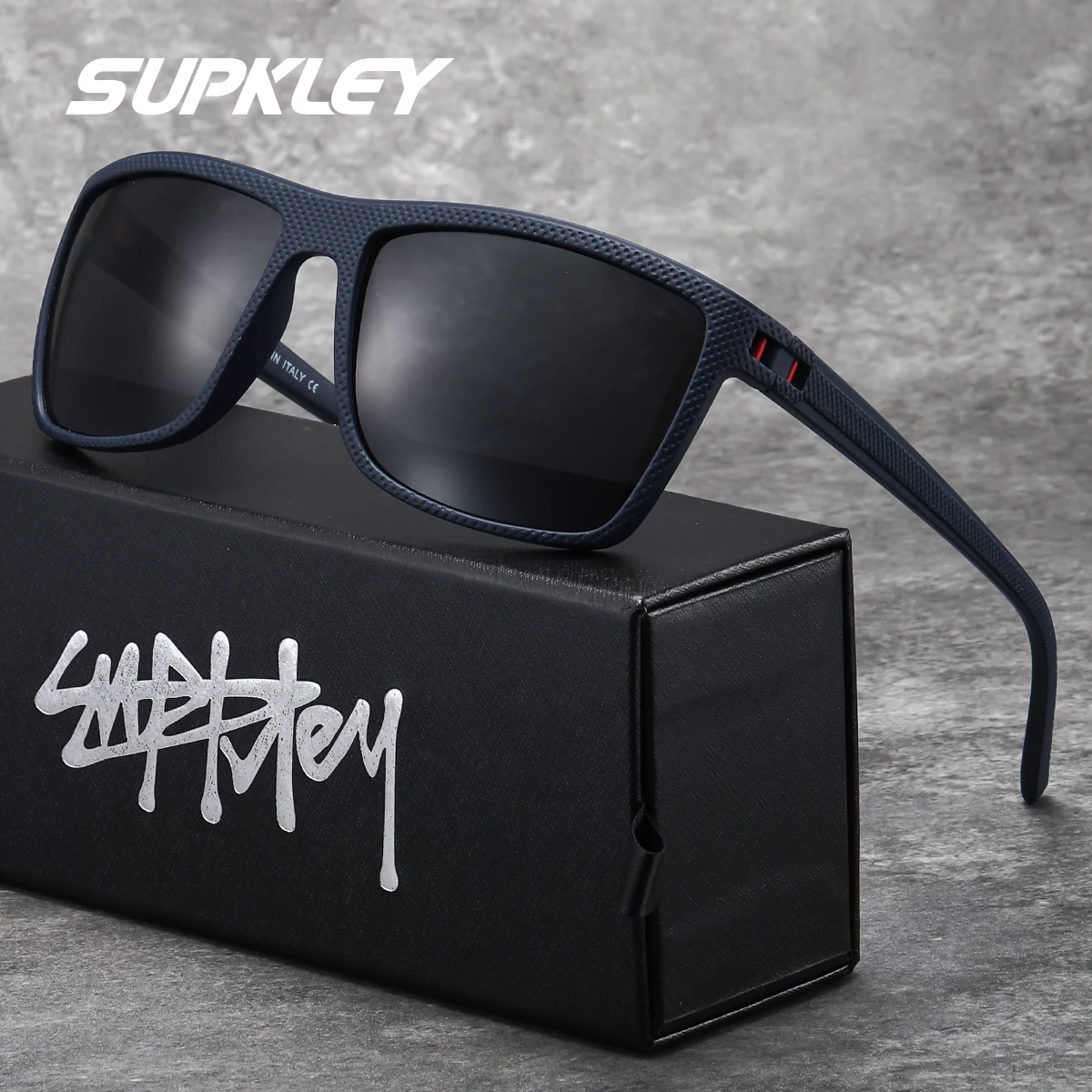 نظارات شمسية مستقطبة للنساء من SUPKLEY بإطار مربع من مادة الكمبيوتر خفيفة الوزن وخفيفة الوزن للرجال هدية للعطلات وصيد الأسماك والقيادة