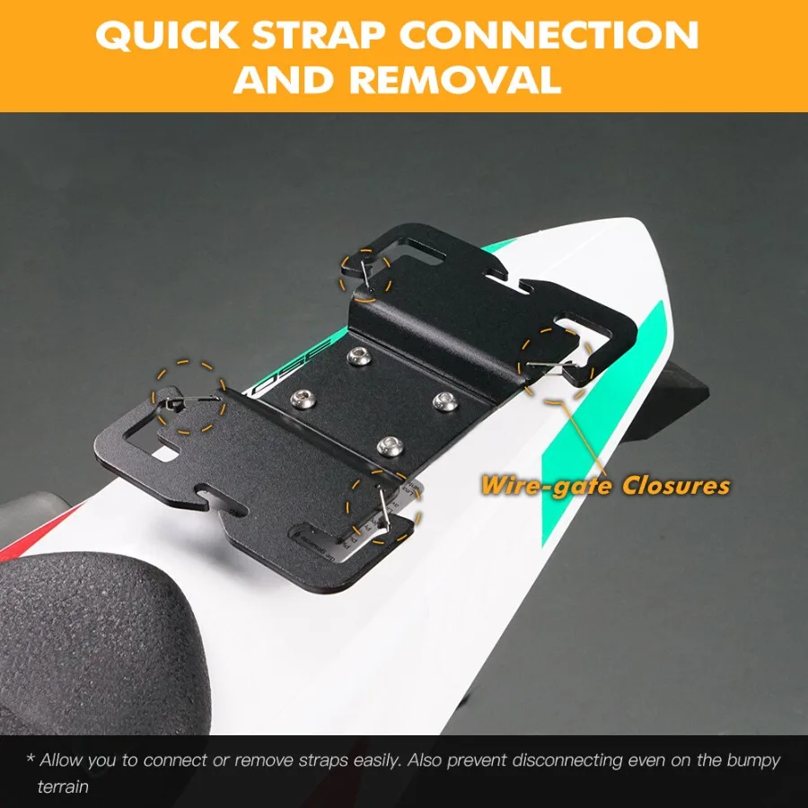 رف خلفي للحاجز الخلفي لـ 125501 TC TE FC FE TX FX 20142025 ملحقات الدراجة النارية خفيفة الوزن ومتينة من سبائك الألومنيوم #2