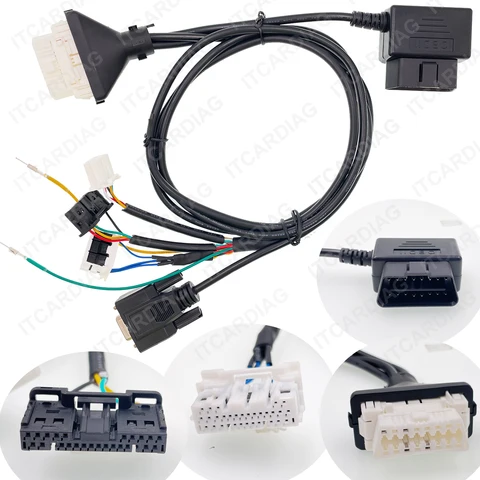 Кабель TOY30 4A 8A с разъемом BA 3-в-1 для смарт-ключей Toyota Lexus, 16-контактный OBD-кабель для Autel OBDSTAR K518 Xhorse Key Tool