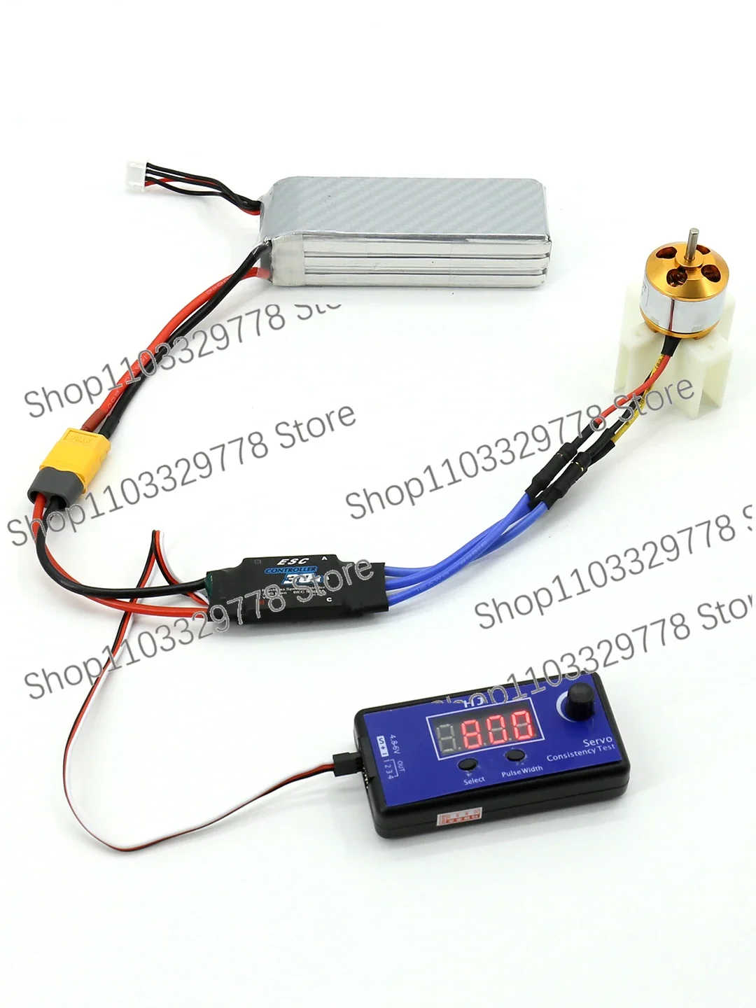 Tester Multifunctional Digital Steering Gear Detector Model Aircraft Motor Electrical Adjustment Throttle Speed Controller