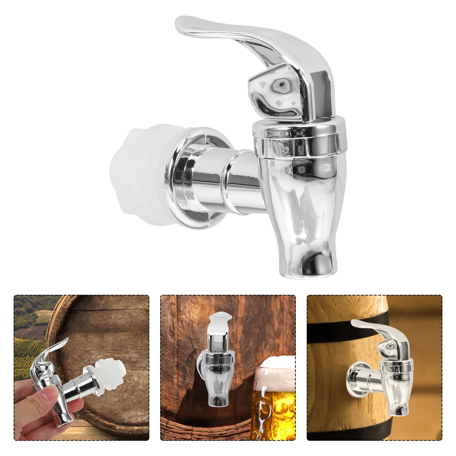 

Кран диспенсера для напитков, многоразовый пластиковый сменный клапан диспенсера для холодной воды, герметичный носик для стеклянной бутылки