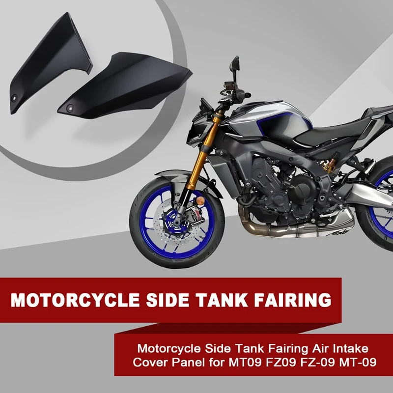 

Motorcycle Vent Cover Motorcycle Side Tank Fairing Air Intake Cover Panel for MT09 FZ09