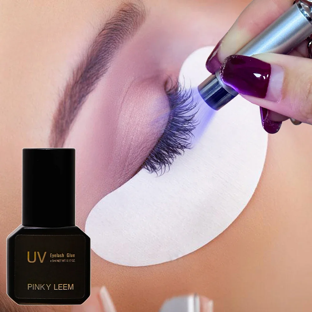 

pinky leem wholesale microwave UV LED eyelash extension glue with private label led uv lash extension adhesive