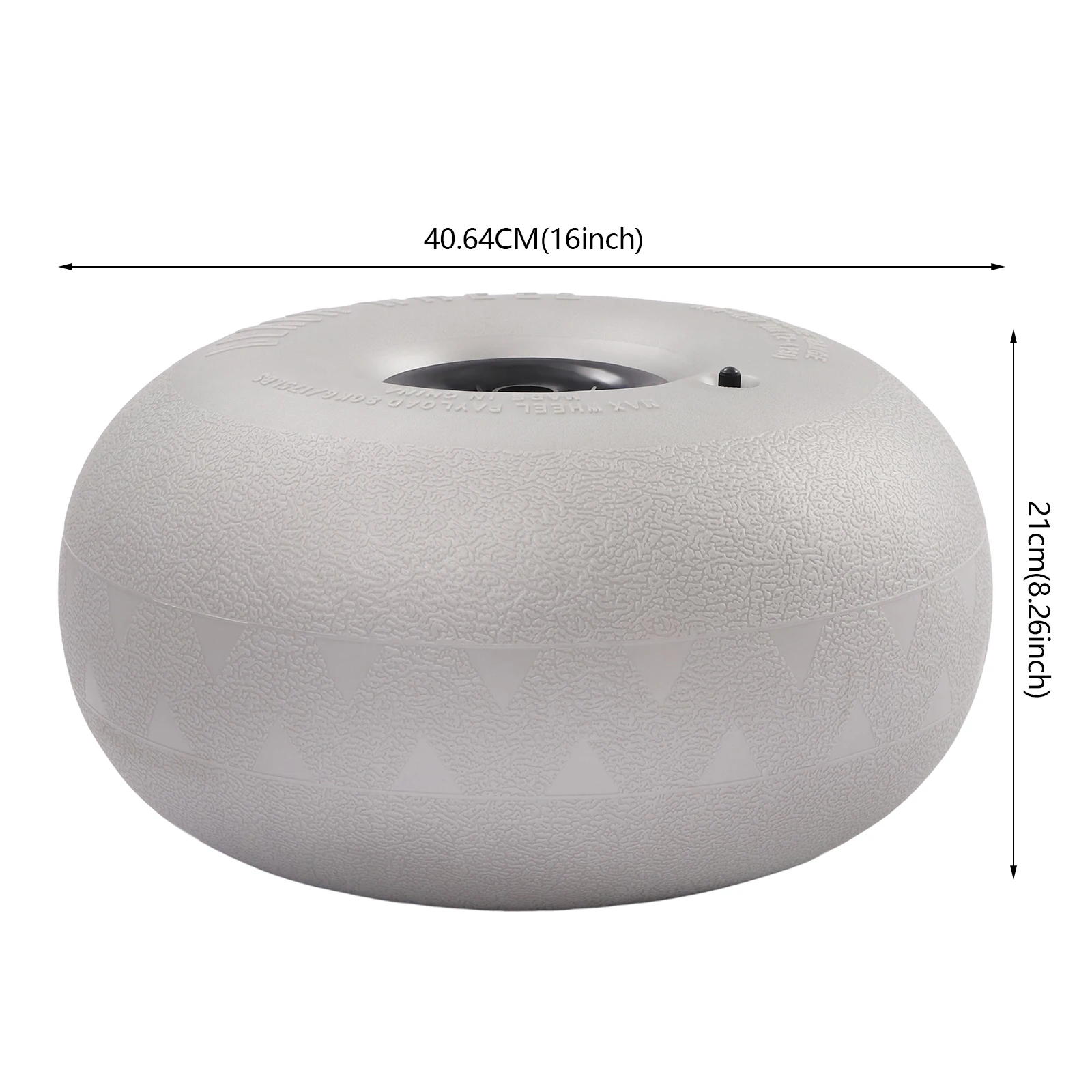 Rodas infláveis de praia de 16 polegadas com design de baixa pressão para fácil transporte de areia, alta capacidade de rolamento de peso, perfeitas para