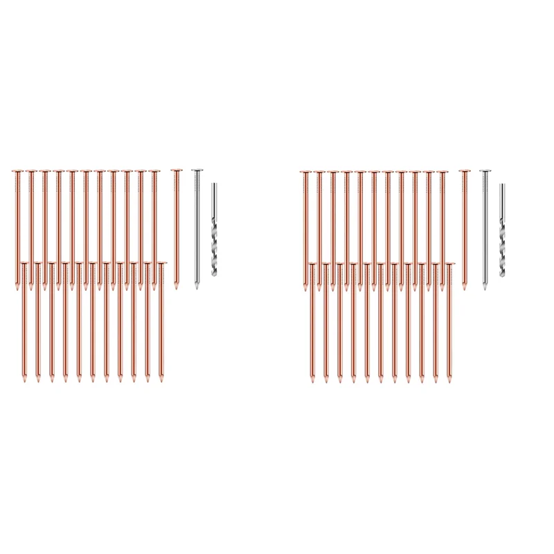 A36T-50 Uds. De clavos de cobre para matar árboles, clavos de cobre puro de 3,5 pulgadas a granel, clavos de Hardware para eliminación de tocones para árboles