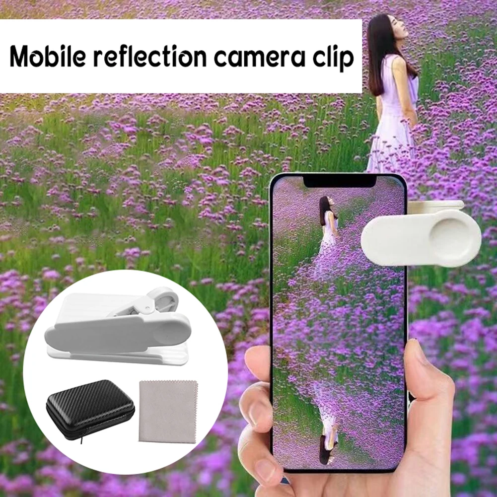 Smartphone Camera Mirror Reflection Clip Kit All Mobile Phone Reflection Camera Clip Selfie Artifact Reflection Outdoor Lens