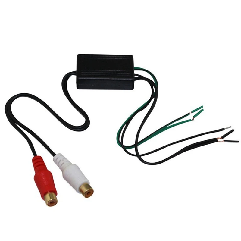 Convertidor de salida de línea de altavoz A 2 RCA, entrada/salida, alto/bajo para Audio de coche