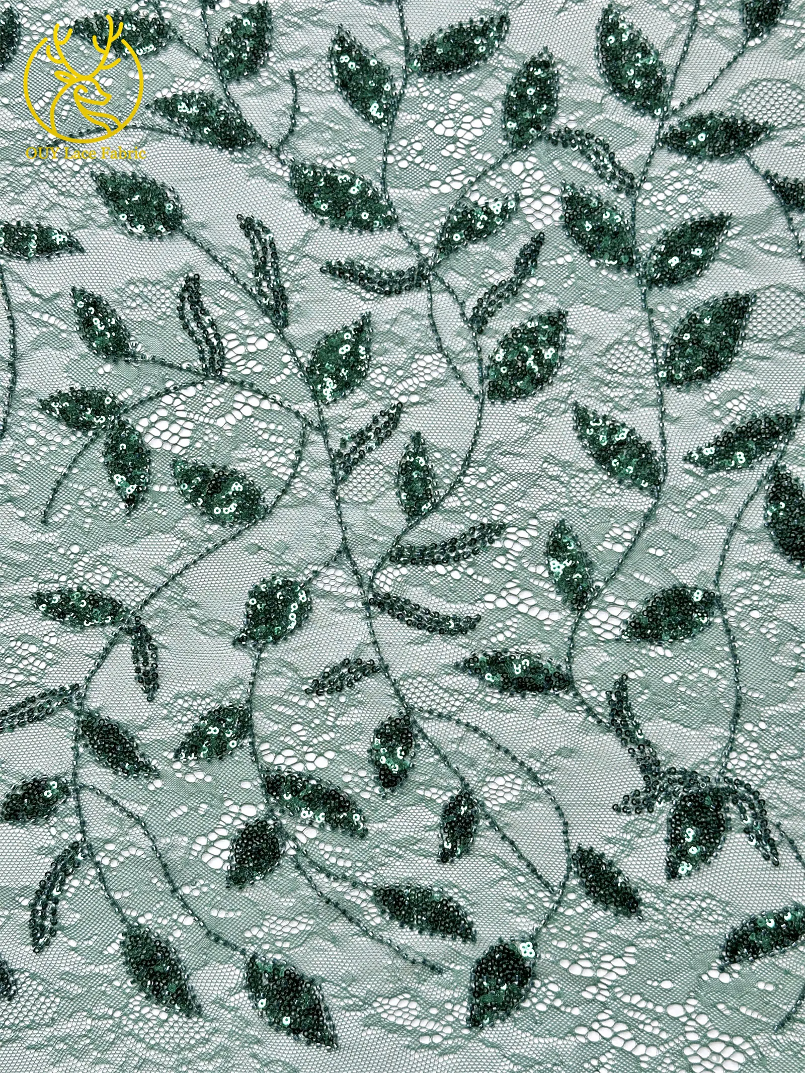 2026 Neuester afrikanischer Pailletten-Spitzenstoff, hochwertiger französischer Mesh-Perlenstickerei-Tüll-Spitzenstoff, ideal zum Nähen von Partykleidern – Detail 6
