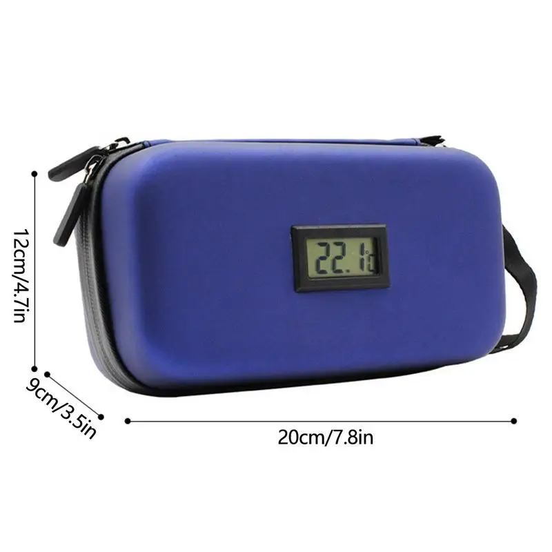 Insulins Cooler Bag Portable Mini Travel Insulins Cooling Case Medical Heat Insulation Diabetic Supplies Temperature Display