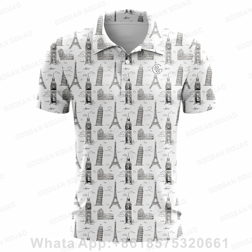 Men Sportswear Classic Casual Polo Shirt Golf Shirt Summer Functional Polo Shirt Quick Dry Breathable Short Sleeve Lapel Shirt view 5