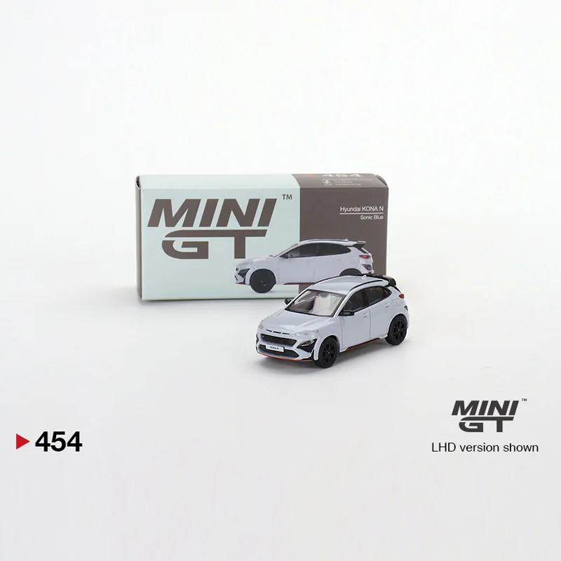 TSM MINI GT 1:64 #454 Hyundai KONA N Sonic Simulation alloy car model Collection gift