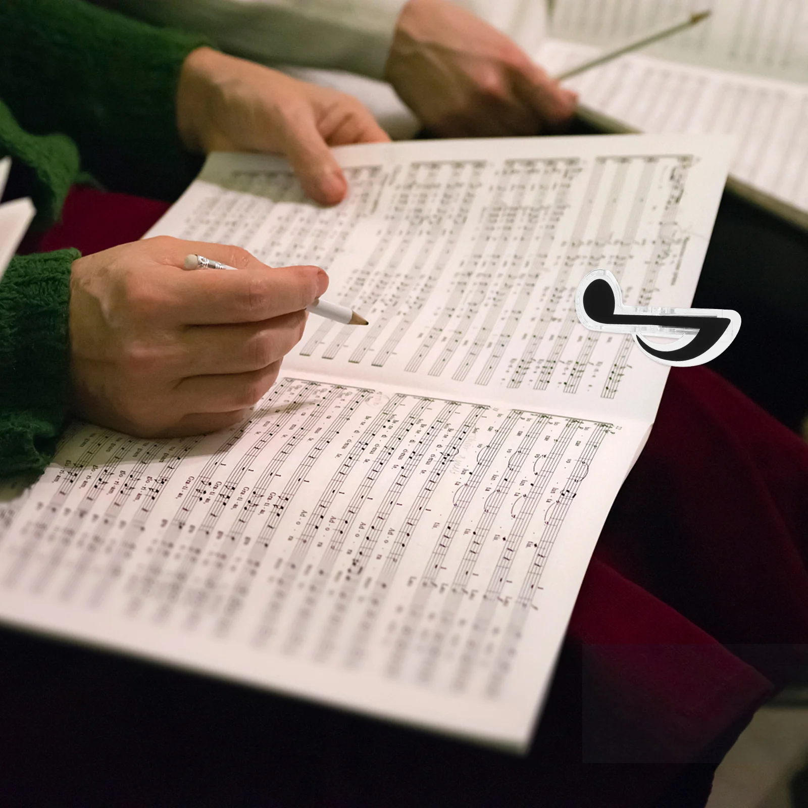 

20pcs Note Clip Bookmarks For Sheet Music Holder Piano Book Pages Plastic Page Holder Stationery Clips Music Book Accessories