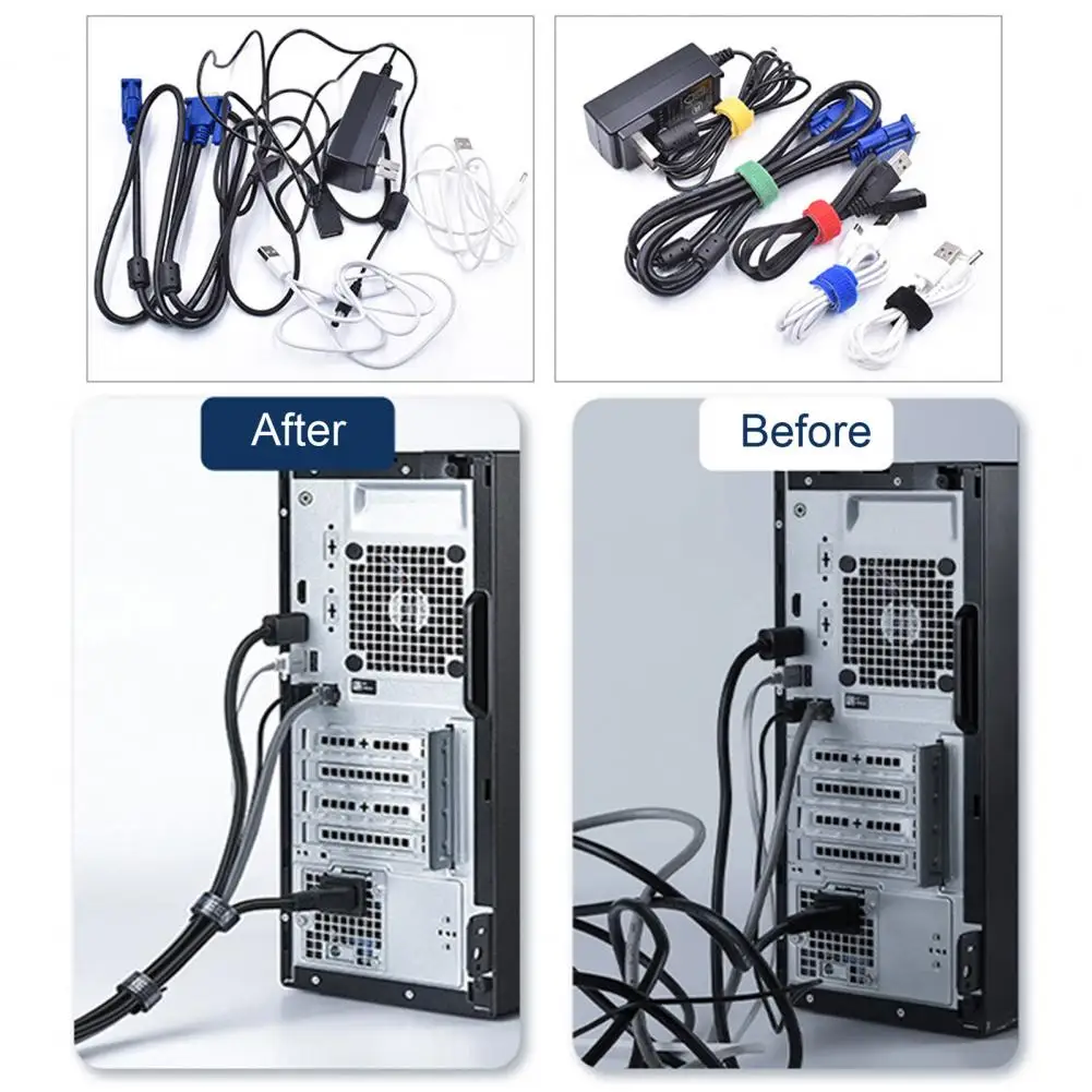 100Pcs Durable Cable Straps Nylon Cable Management Belt Strong Adhesion Simple Operation Curtain Strap  Organize