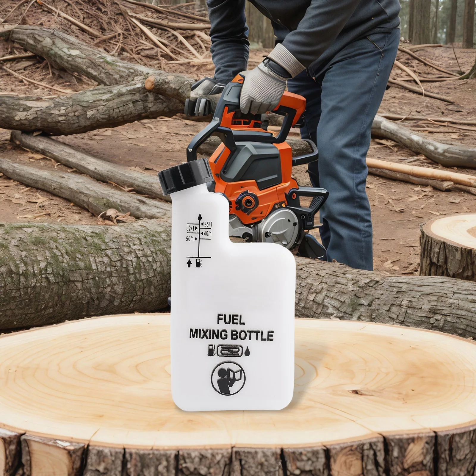 ยี่ห้อใหม่การใช้การใช้น้ํามันผสมขวด 1 ลิตรขวดเครื่องตัดหญ้า Chainsaws เหมาะสําหรับ 2 จังหวะเครื่องยนต์การใช้ผสม