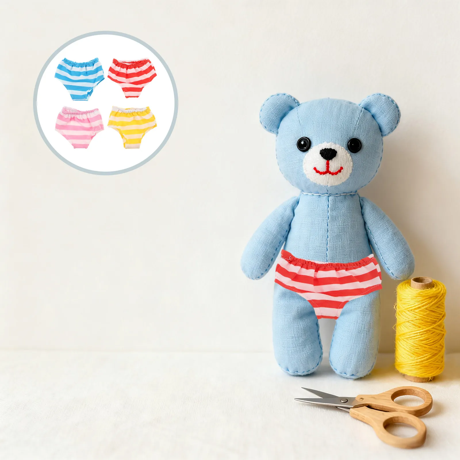 

Комплект из 4 мягких многоразовых подгузников с эластичным поясом для кукол 18 дюймов, аксессуары для детской одежды