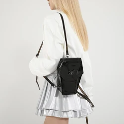 Dark Punk Women PVC Backpack For Concerts Gothic Spider Chain Shoulder Bag Female Waterproof Travel Vacation Clear Crossbody Bag