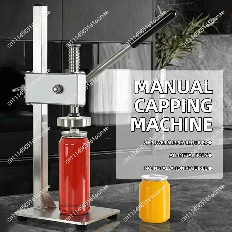 Stainless Steel Cap Presser PET Bottles Aluminum Cans Sealer Automatic Sealing Machine Processadores De Alimentos