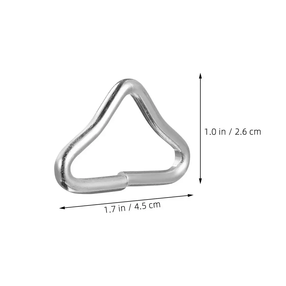 80pcs Triangle Ring Connectors for Trampoline Replacement – Heavy-Duty Iron Fixing Clips for Secure, Easy Installation