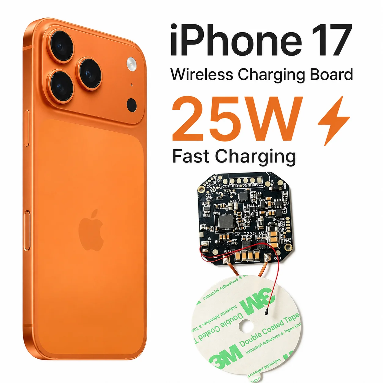 DIY Qi2.2 Magnetic Wireless Charger Module 25W Wireless Charging Transmitter Circuit Board Coil Charger for iPhone Wireless PCBA