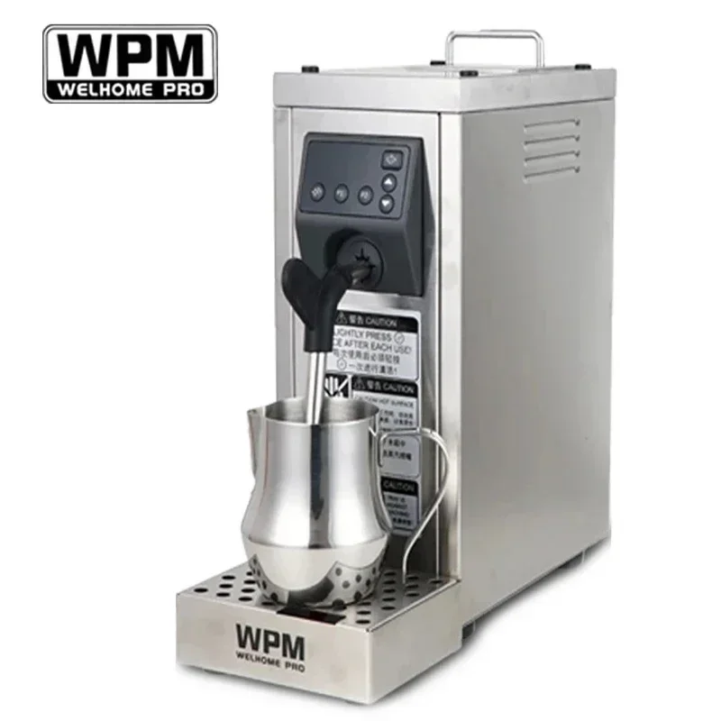 Original WPM MS-130T Electric Milk Frother Fully Automatic Professional Steam Milk Frothing Machine Temperature Setting 220V