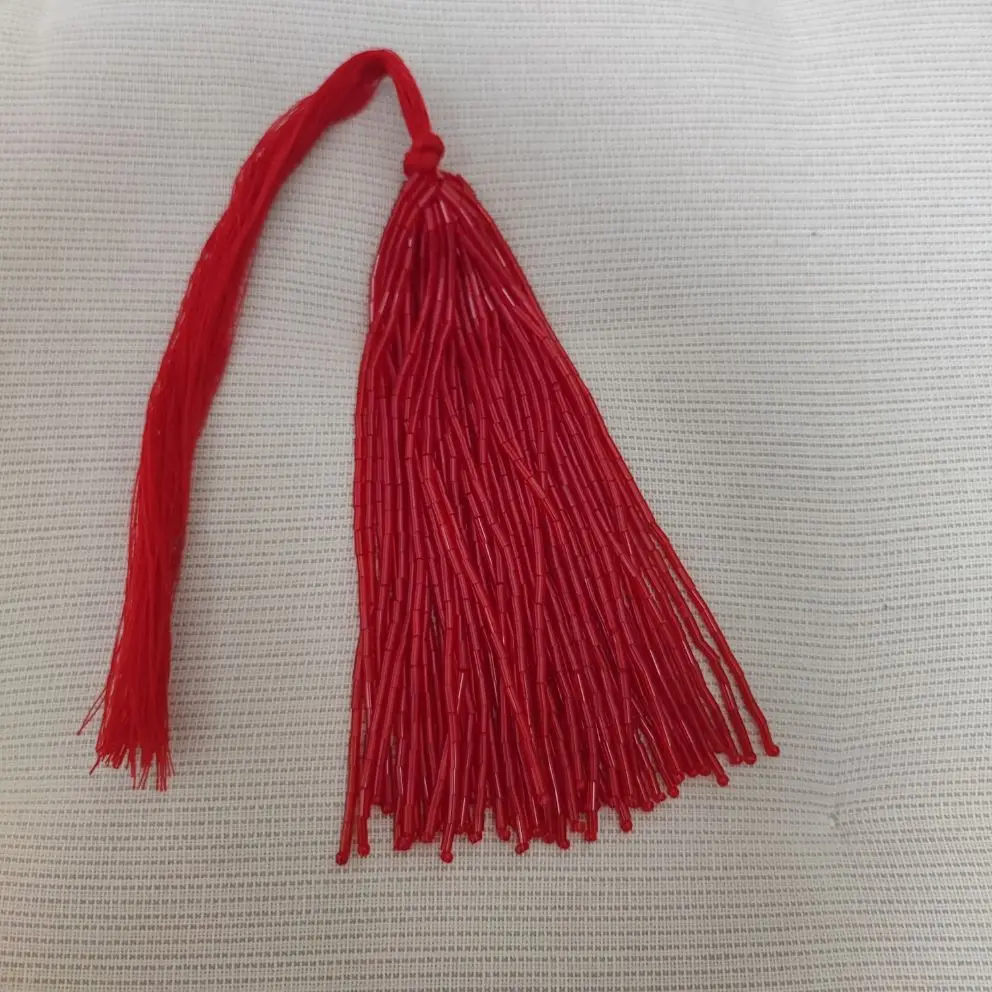 Filo di frange di perline individuali, mazzo di contagocce di Tassle, vestito da Costume da ballo, forniture per cucire, prezzo per 1 pezzo, 14-16cm