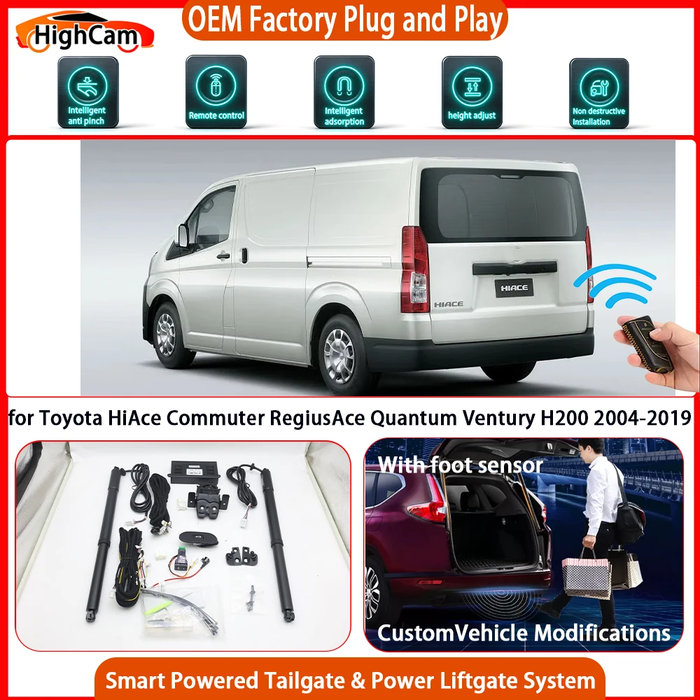 HighCam for Toyota HiAce Commuter RegiusAce Quantum Ventury H200 Smart Powered Tailgate Power Liftgate Tailgate Power Lift Gate