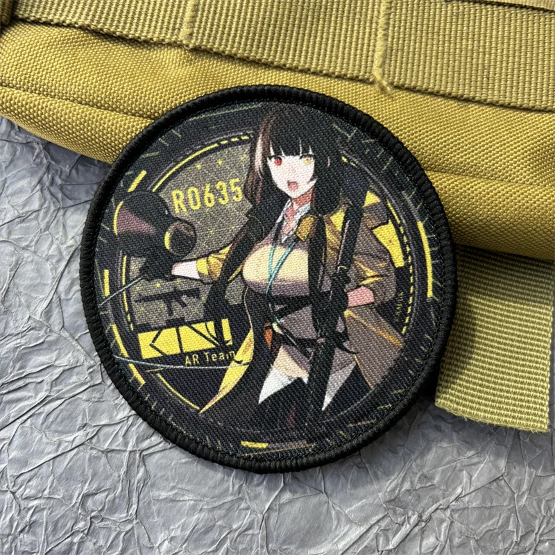 

Anime Patch Tactical Girl Printed Morale Badge Hook and Loop Patches Backpack Sticker for Clothing Armband Applique