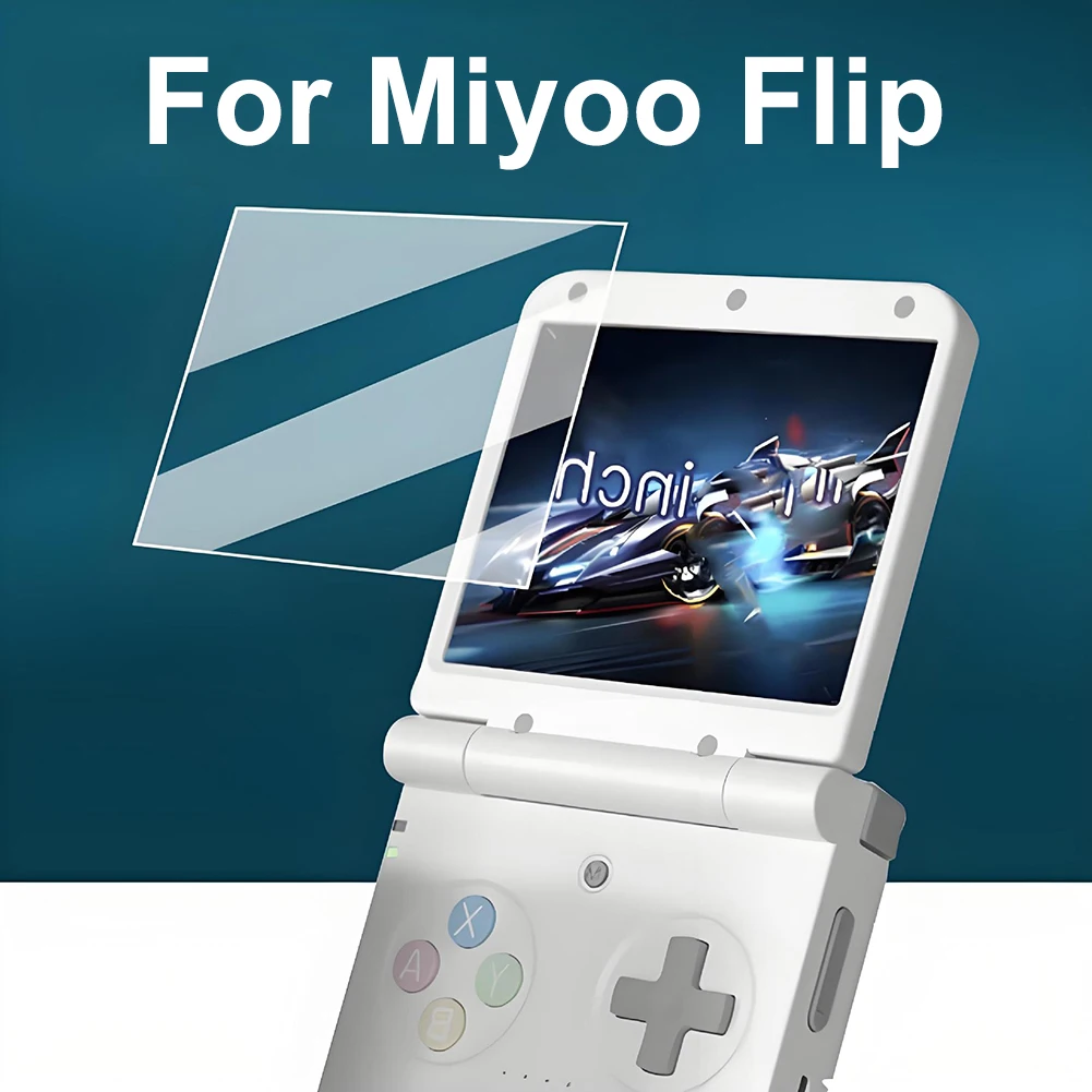For Miyoo Flip Tempered Glass Film 9H Ultra-Clear Screen Tempered Film Tempered Glass Protective Film Game Console Accessories