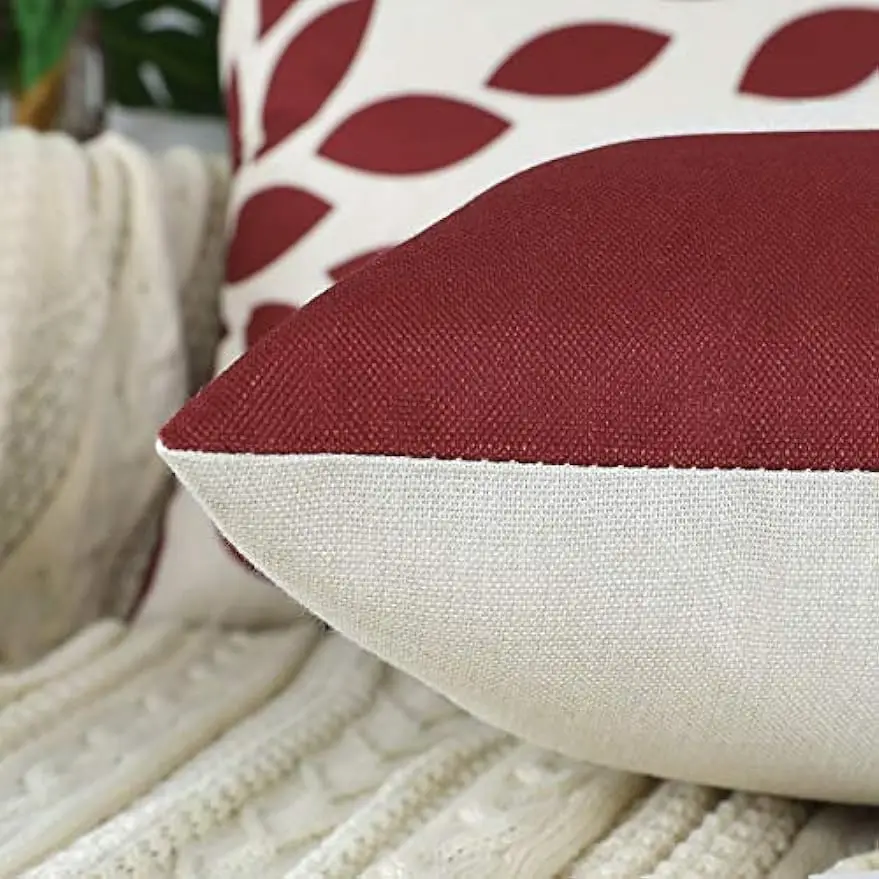 Red geometric modern decorative cushion cover for pillows living room sofa cushion cover 45x45 cm pillow case  home decor