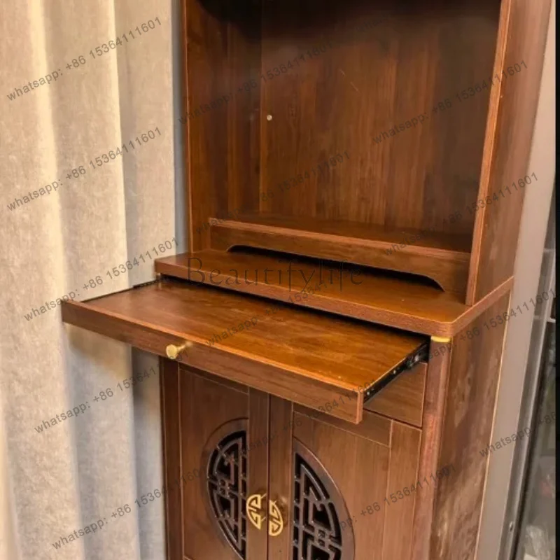 YJ Buddhist shrine offering table Shrine God of Wealth offering table Incense table New Chinese vertical cabinet