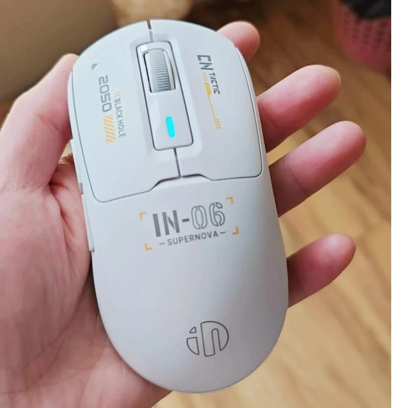 Inphic In6 Tri-Mode Bluetooth 2.4g Wireless Mouse Multi System Compatible Lightweight Long Endurance Macro Programming Game