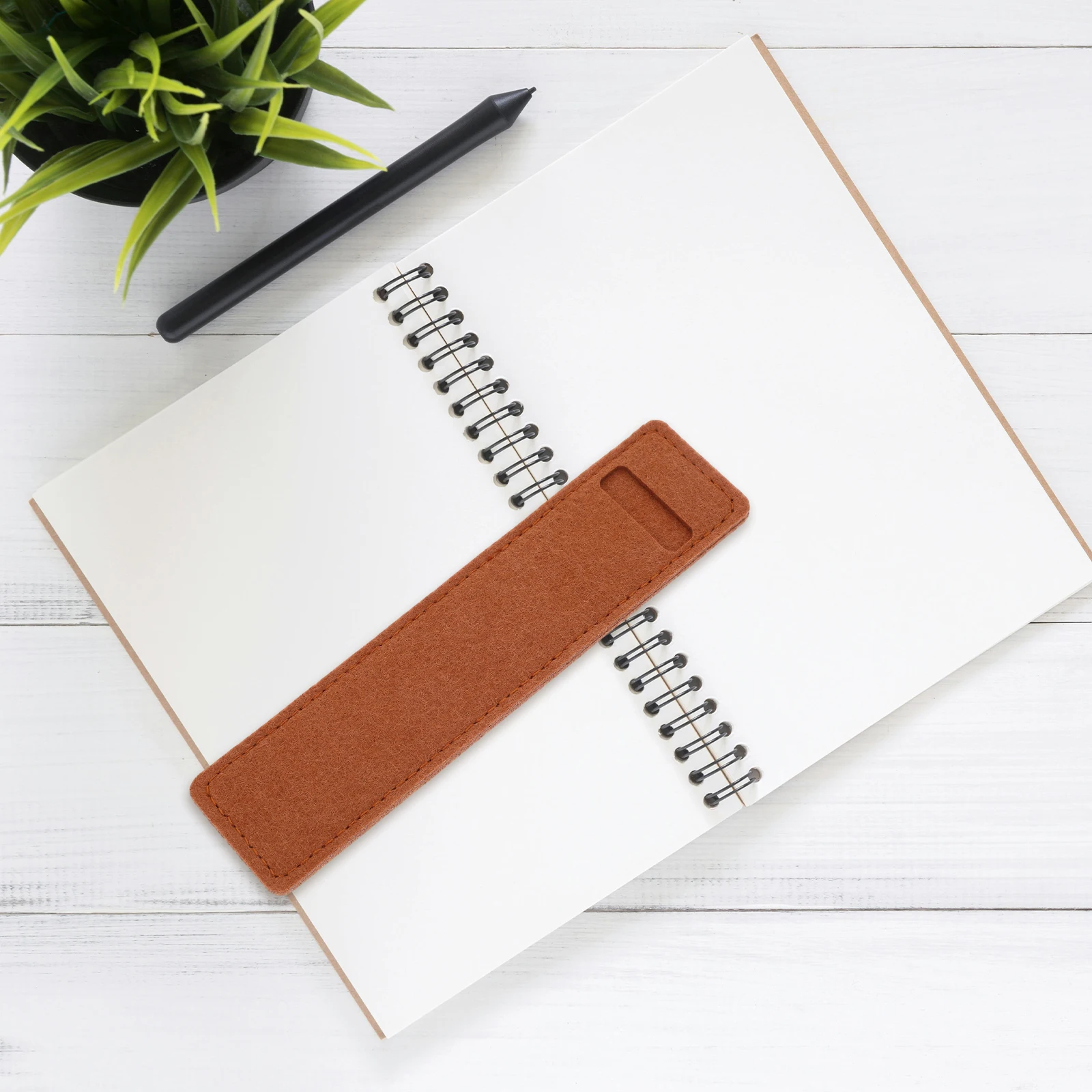 

8Pcs Pen Pouch for Adult Stationery Storage Felt Pencil Bag with Tight Stitching Soft Touch Minimalist Style Fountain Pen