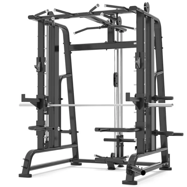 

2022 multi gym free combination cable crossover functional trainer power rack smith machine with high pulley