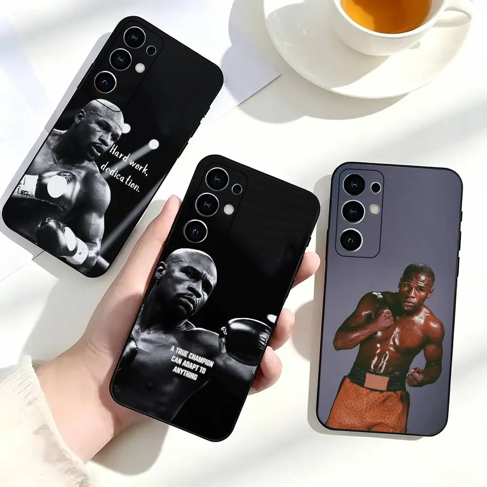 Fashion Boxer Floyd Mayweather Phone Case Black Silicone Soft For Samsung S25,S24,S21,S22,S23,S30,Ultra,S20,Plus,Fe,Lite