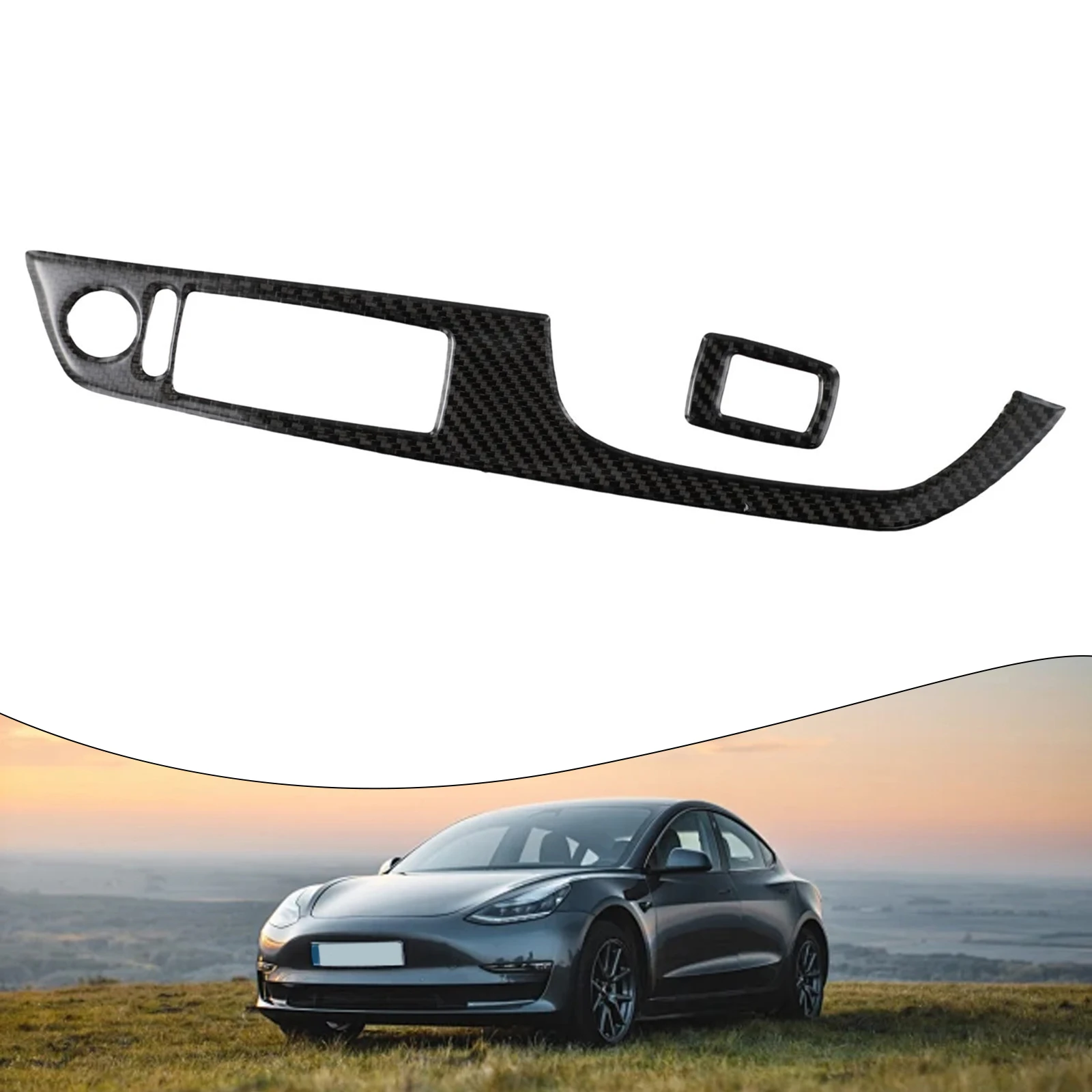 รถประตูหน้าต่างสวิทช์กรอบฝาครอบคาร์บอนไฟเบอร์ Molding สติกเกอร์ชุดสําหรับ BMW 3 Series E92 Coupe อุปกรณ์เสริม