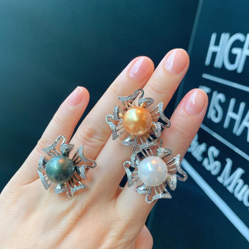

Australian Mother-of-Pearl Pearl Women's Ring Fashion Adjustable Ring Wholesale