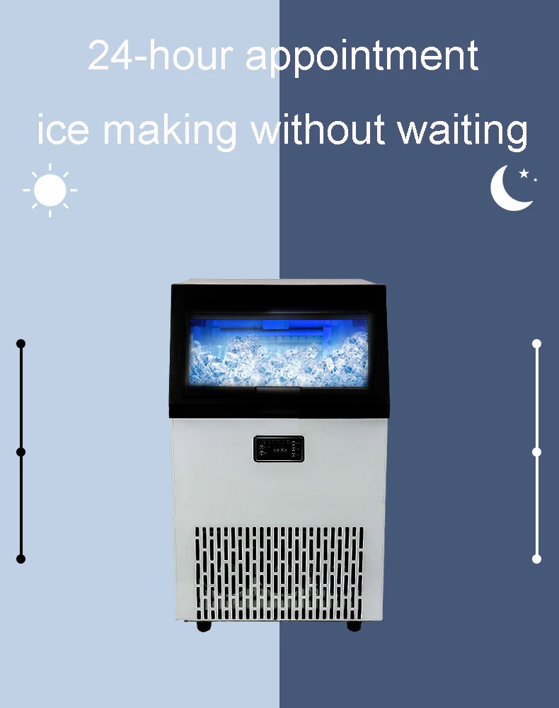 60kg/Day 110V 220V Commercial Restaurant Ice Cube Machine Ice Making Machine  Ice Maker Commercial Cube Ice Machine