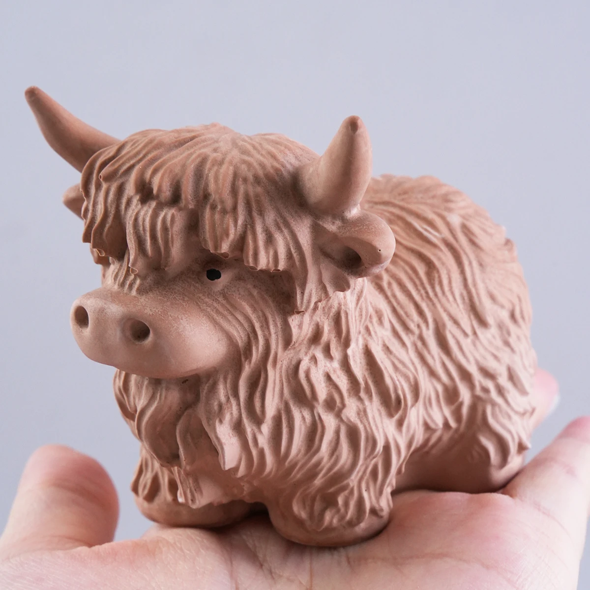 Highland Yak Gypsum Ornament Mold DIY 3D Yak Aromatherapy Candle Concrete Plaster Resin Silicone Mold Festival Craft Making Tool